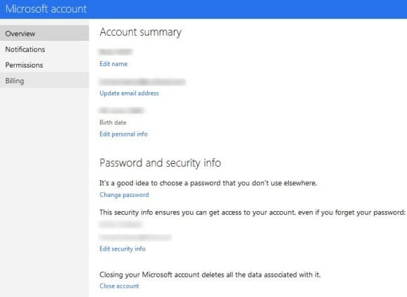 how to change password on outlook
